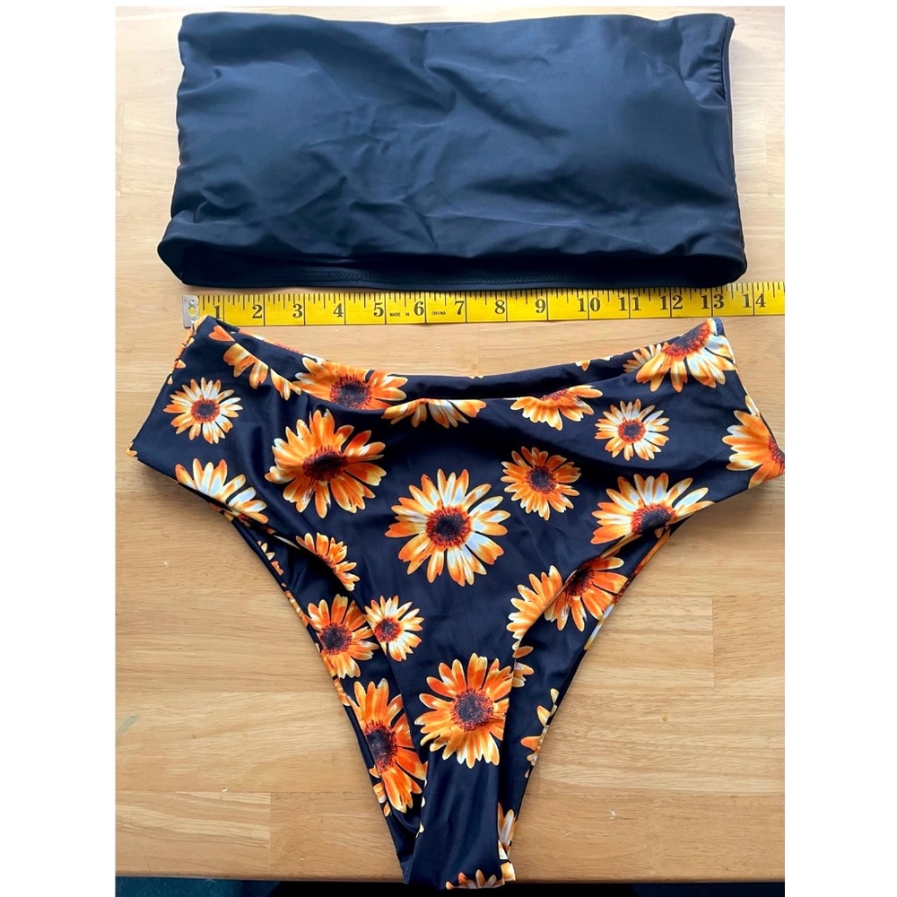 Shein Bandeau Daisy Bikini
